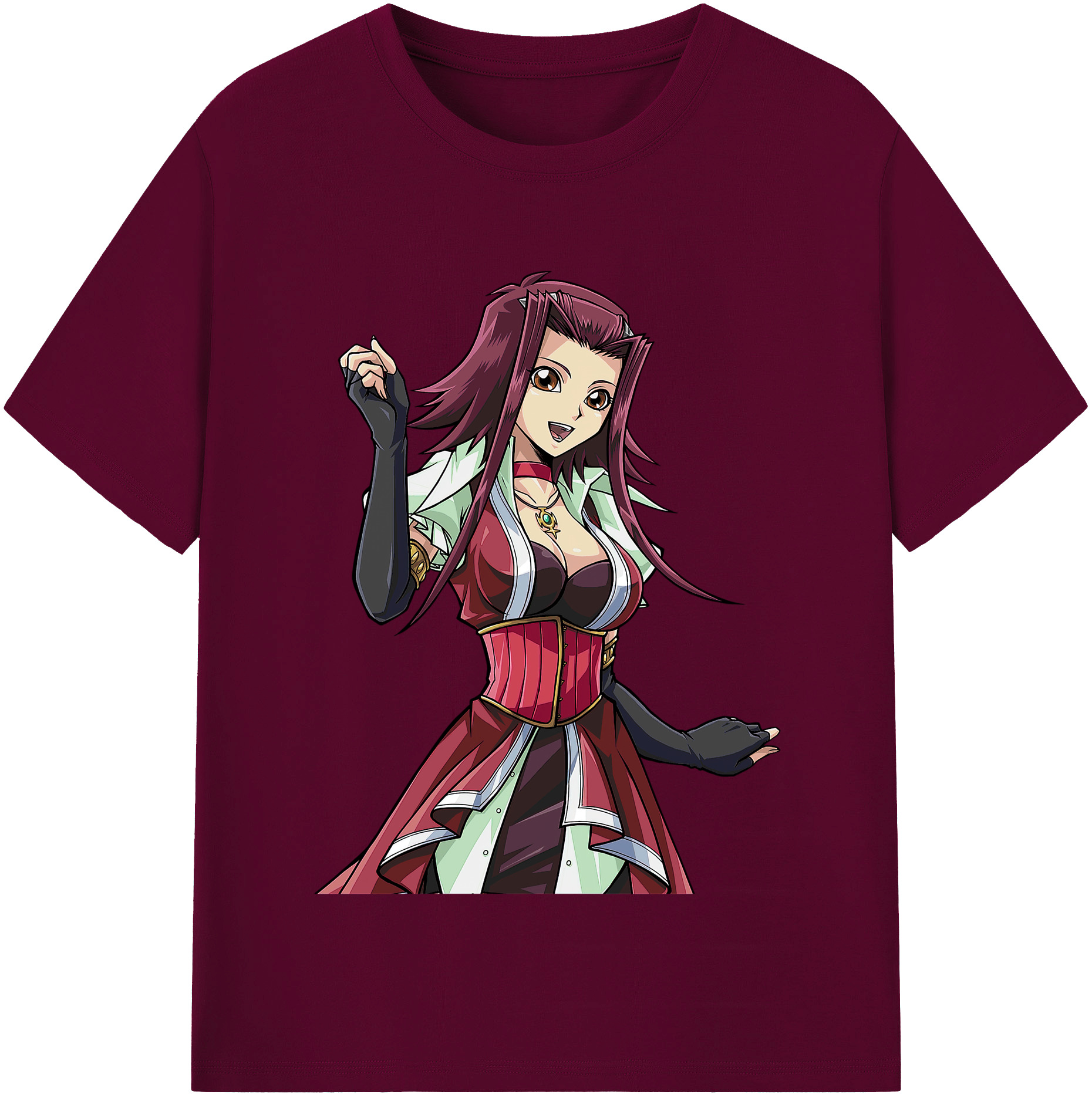 （画像用） 遊☆戯☆王 Yu-Gi-Oh! レディースカジュアルプリントTシャツ（綿100％）